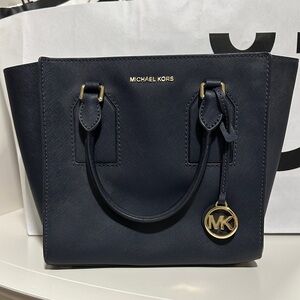 Michael Kors Navy Blue Small Tote Bag
